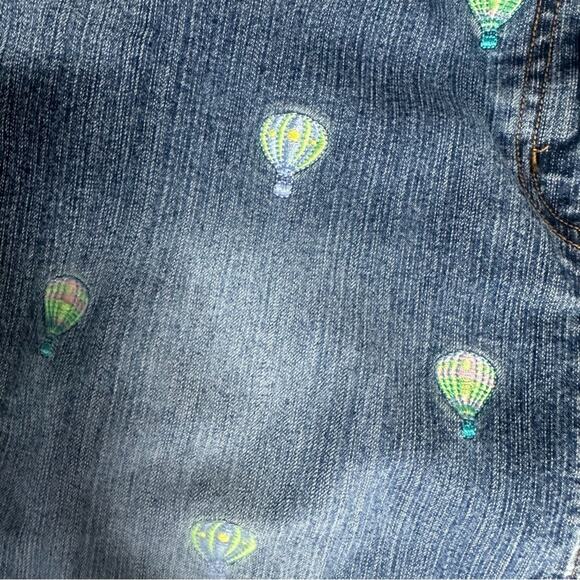 Lilly Pulitzer Vintage Denim Embroidered Skirt Size 2 - Picture 7 of 8